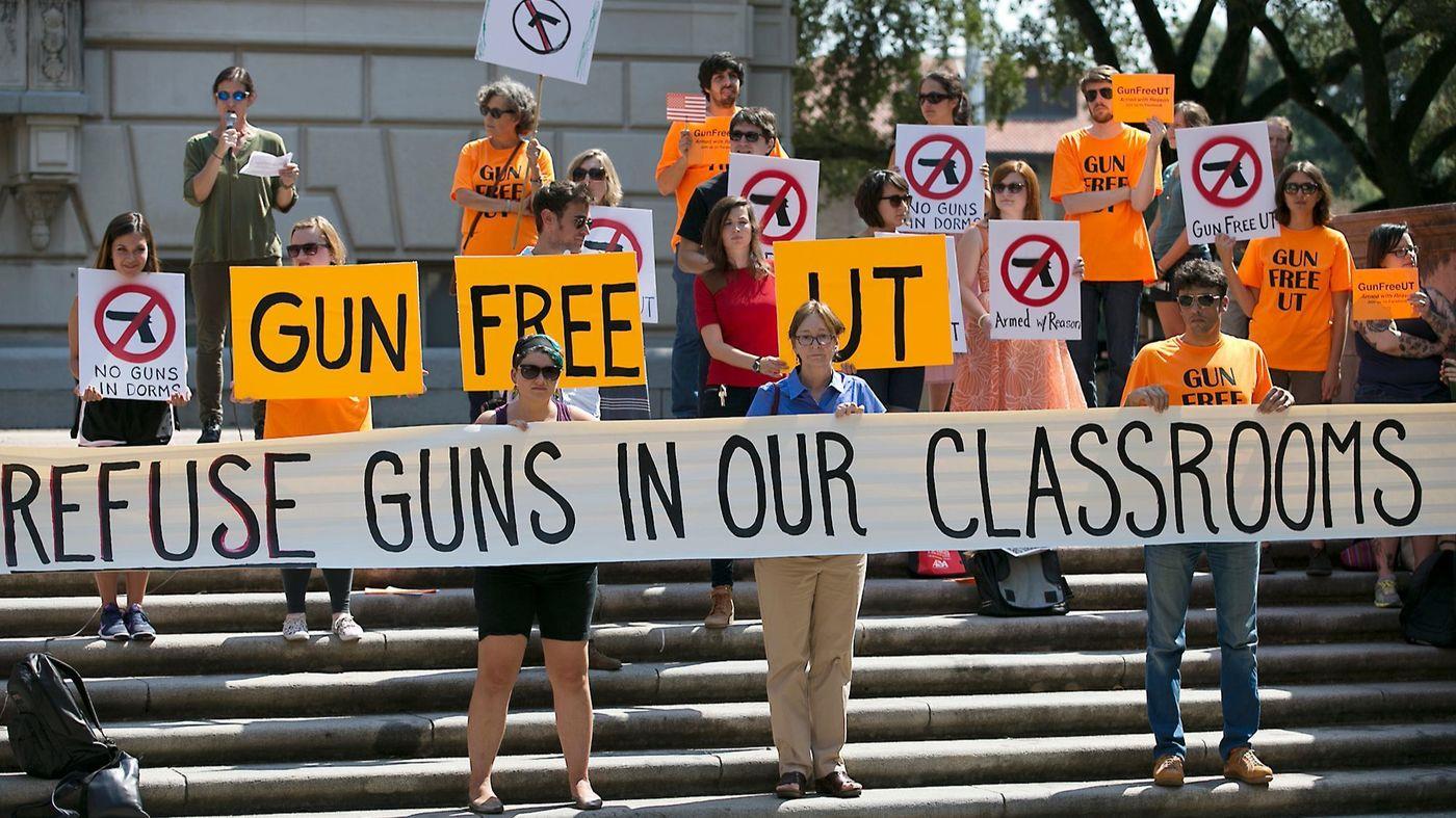 allowing college students, professors, and other college employees to carry concealed weapons on campus
